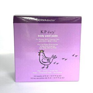 DERMAdoctor KP Duty Body Peel Pads, box of 10, NIB
